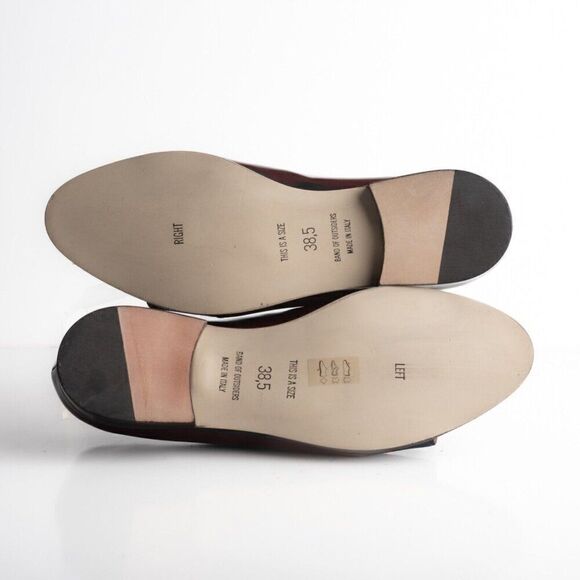 Band of Outsiders Womens Loafers Peep Toe Shoes Navy Blue US 8 EU 38.5 New - Picture 8 of 8